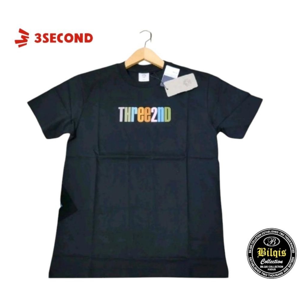 kaos 3second pria // three 2nd original (SLIMFIT)