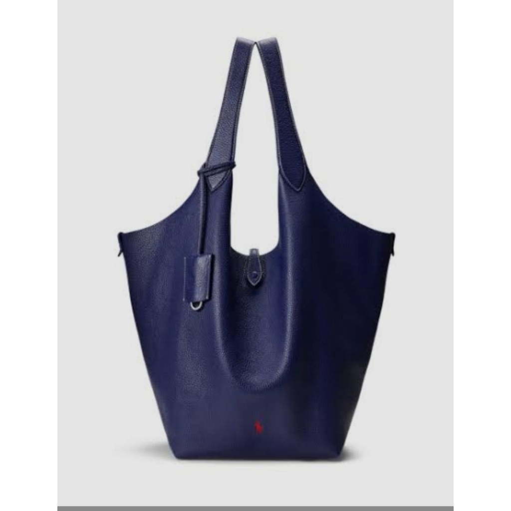tas Tote wanita warna biru navy