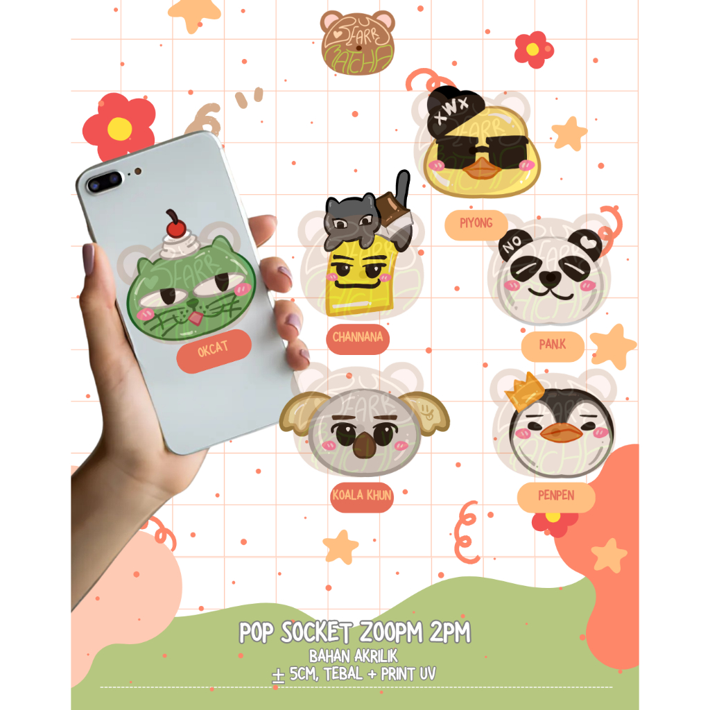 [READY STOCK] POP SOCKET ZOOPM 2PM