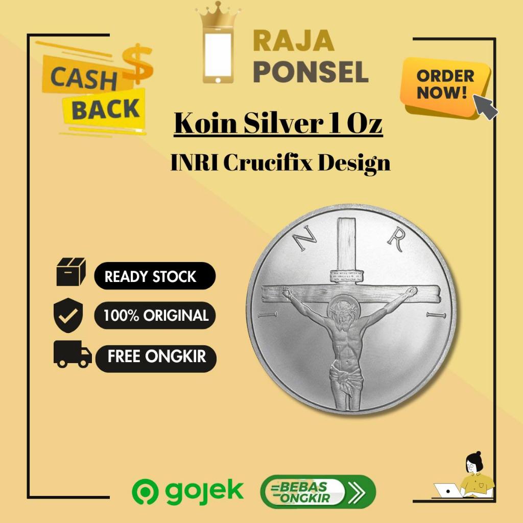 Koin Silver Round INRI Crucifix Crucifixion Design | Fine Silver 1 oz