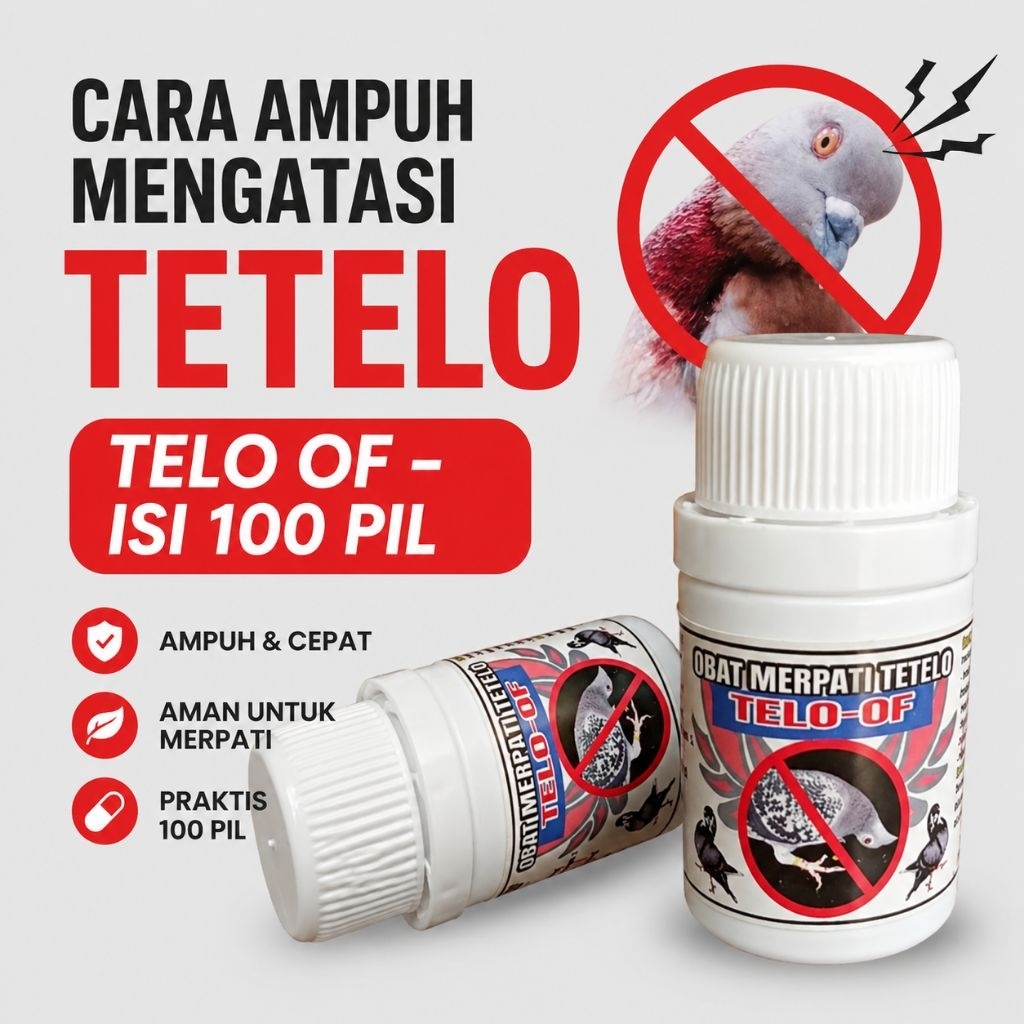 OBAT MERPATI TETELO TELO-OF 100 PIL paling ampuh vitamin suplement merpati