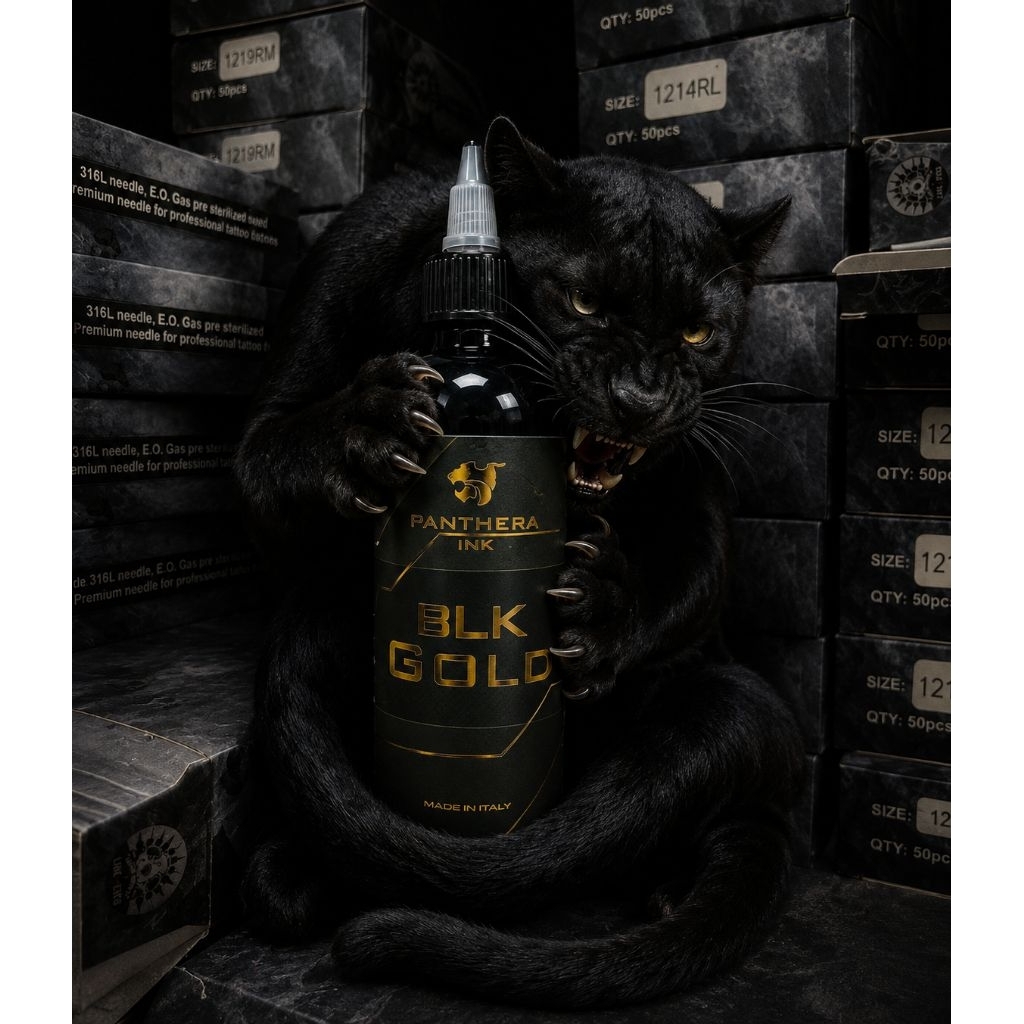 Panthera ink. black gold edition Tattoo ink 150ml. 100% original.