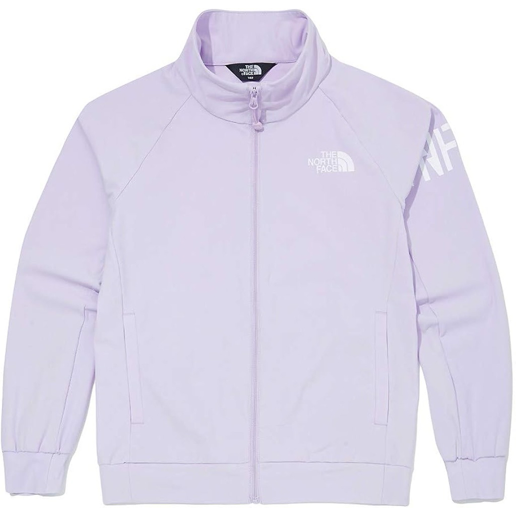 jeket tracktop softsel softshel lilac anak tanggung remaja The North Face TNF Kids Train Zip Up size