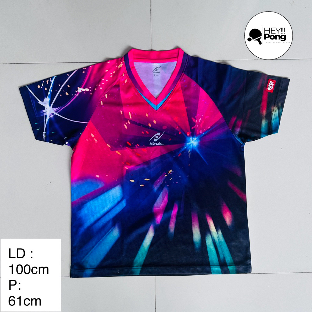 Jersey Tenis Meja Nittaku Original/ LD 100 cm/ Panjang 61 cm