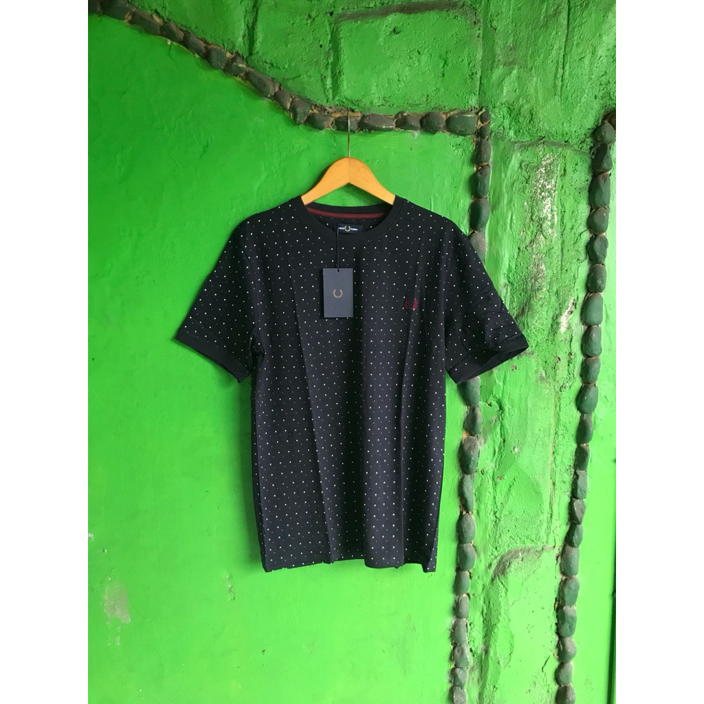 Tshirt Fred Perry polka dot navy original
