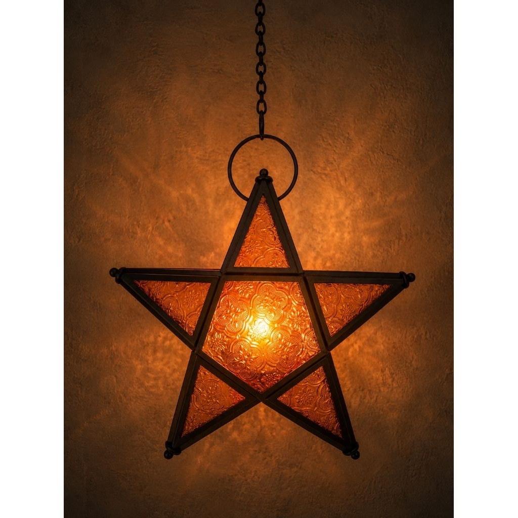 Lampu gantung lentera maroko original jadul vintage antik kuno