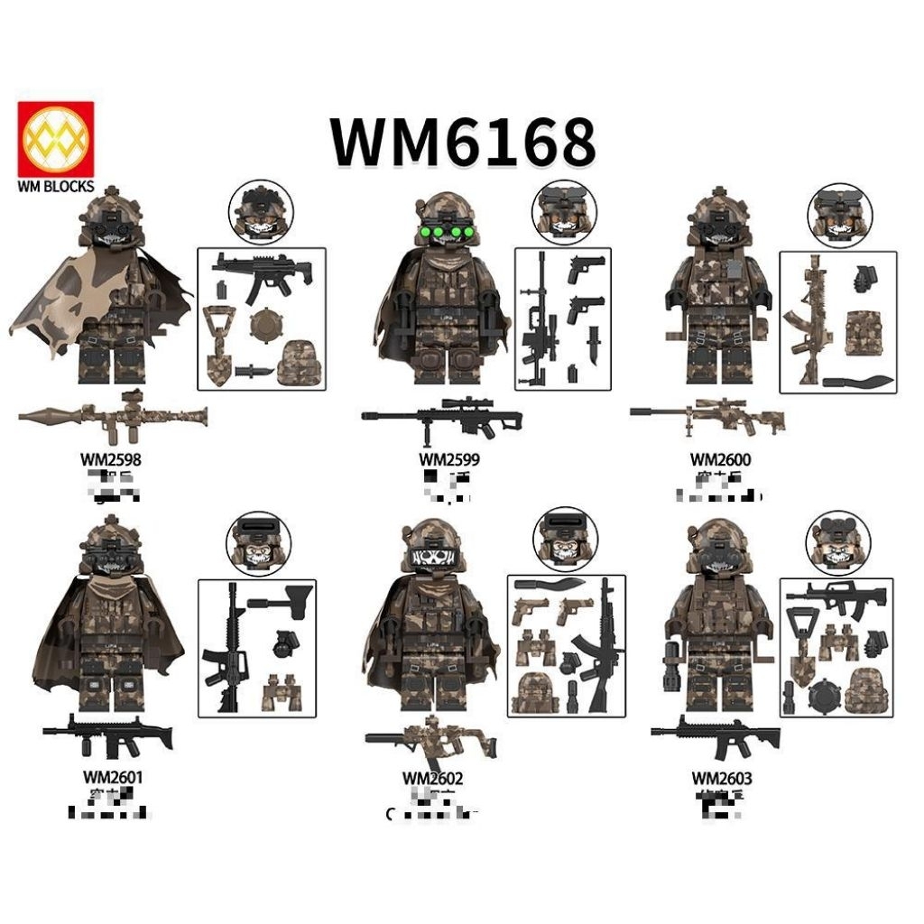 BMS Mainan figure karakter Army Military WM6168