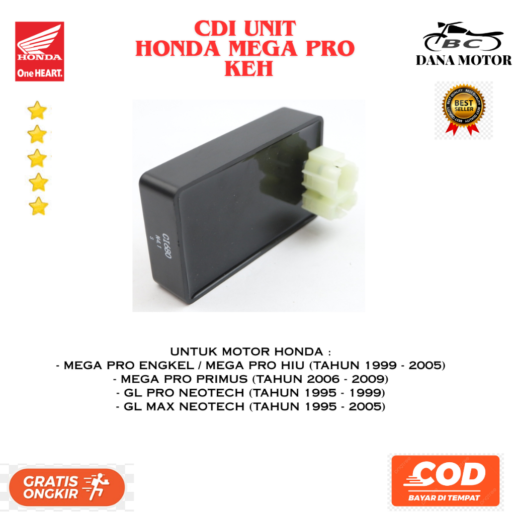 Cdi Mega Pro Ori / Cdu Unit Honda Gl Pro Asli Bawaan - 3410-KEH-900