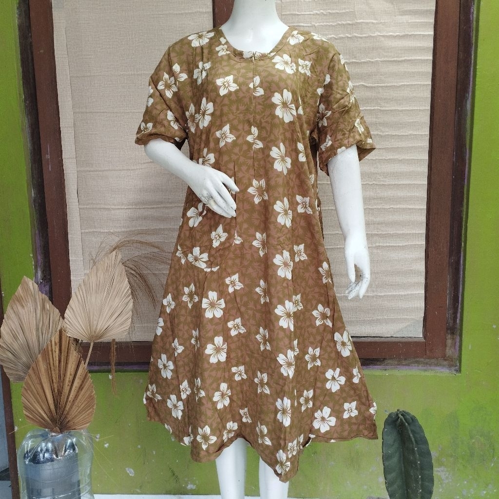 Daster Qonita Rosita Saku Sleting UV (Ld 120, Pb 110) 100% ORI Produk Asli