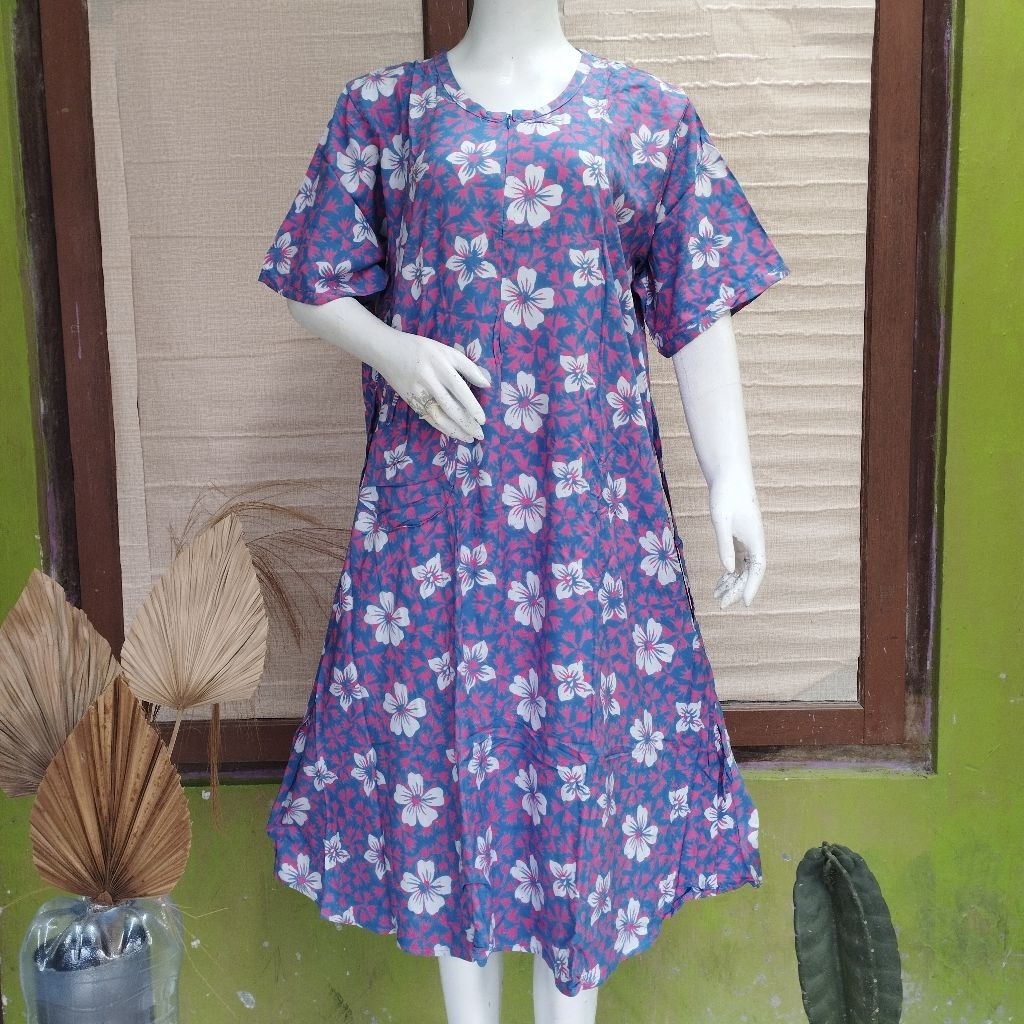 Daster Qonita Rosita Saku Sleting UV (Ld 120, Pb 110) 100% ORI Produk Asli