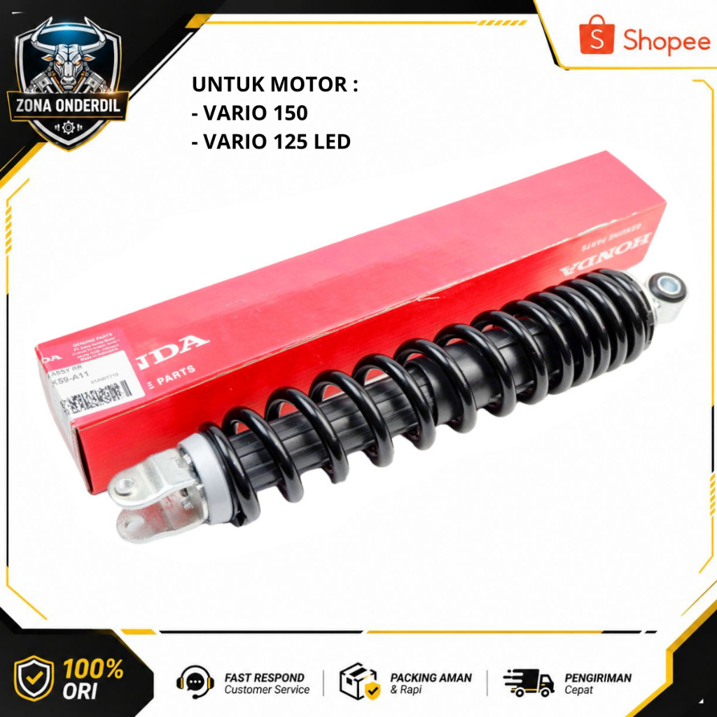 Shock belakang vario 150 K59 - 52400-K59-A11 Original