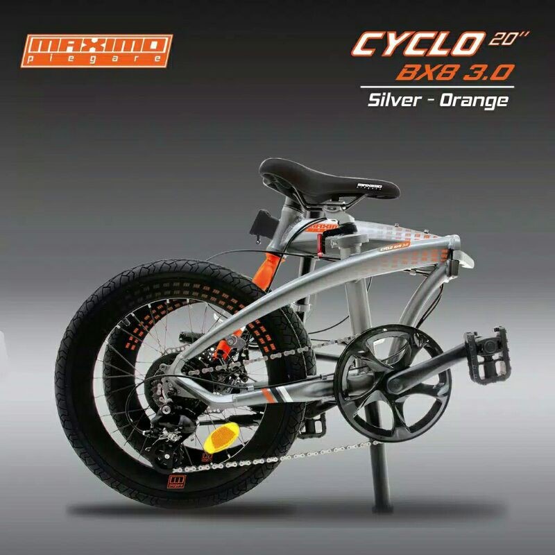 Sepeda Lipat 20 inchi maximo cyclo Bx8 3.0 8 Speed