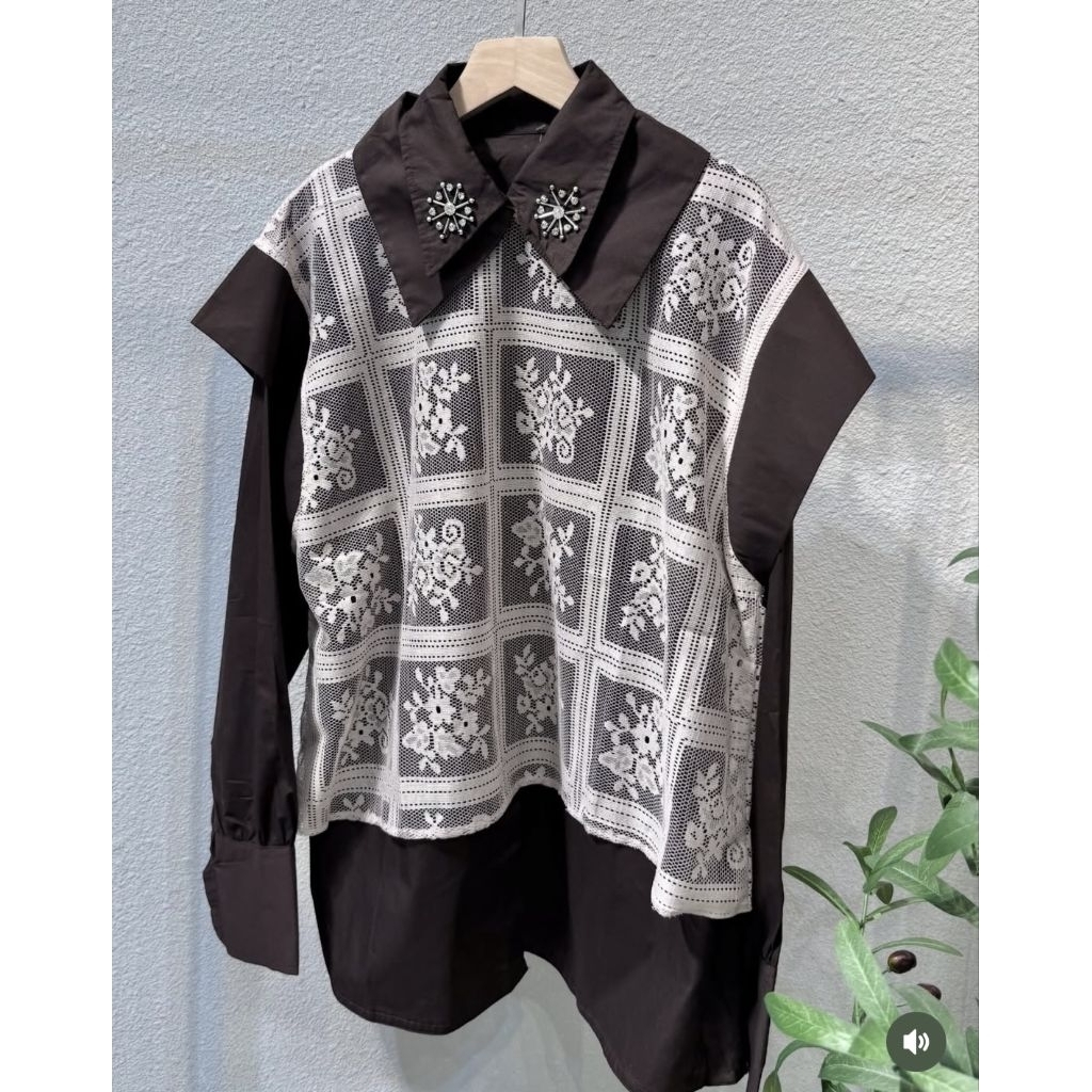 Blouse vest 2in1