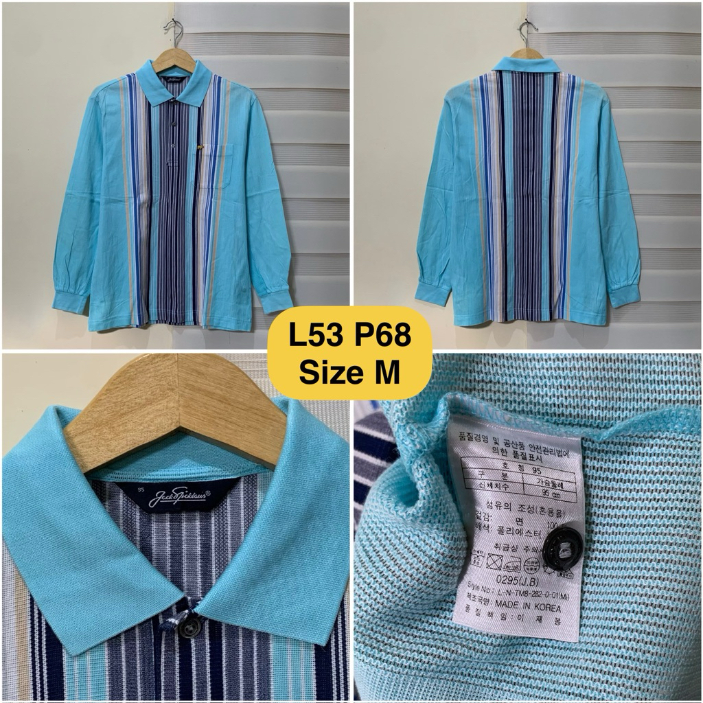 Poloshirt Jack Nicklaus Golden Bear Biru Original