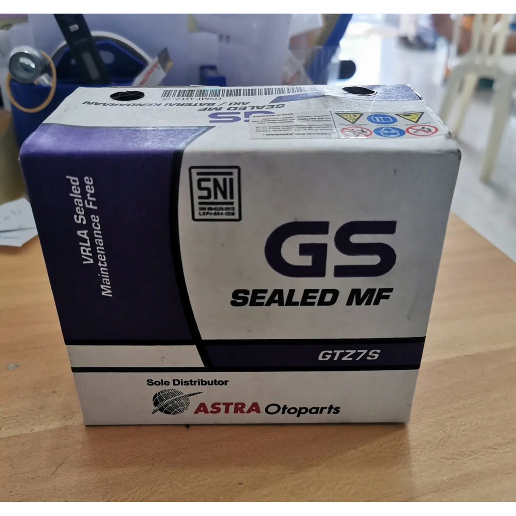 AKI SEPEDA MOTOR GS ASTRA MF GTZ7S GTZ-7S CBR 150 VARIO 150 SATRIA FU
