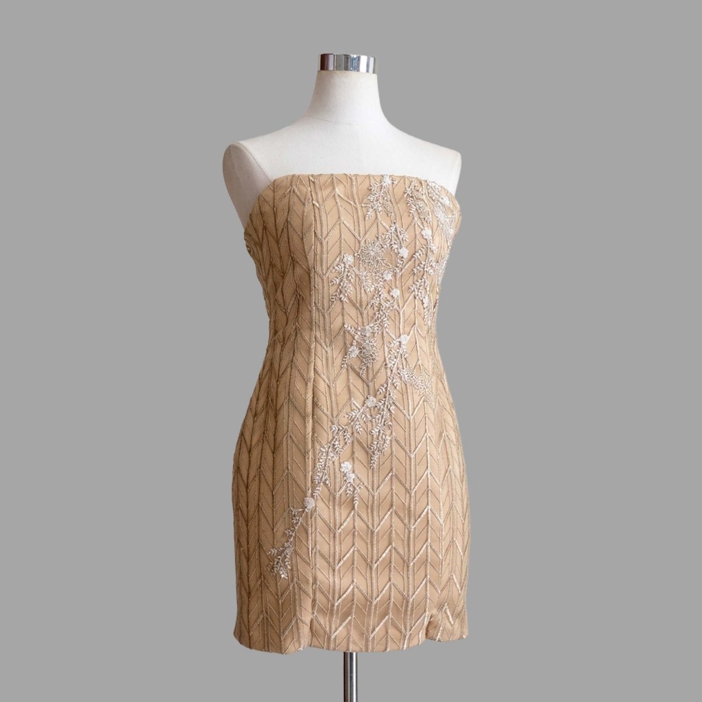 MINI CHAMPAGNE DRESS - NEW DRESS