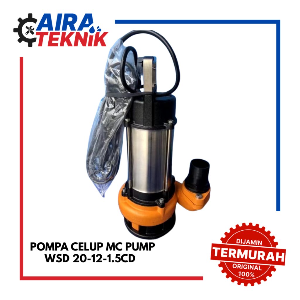 [POMPA CELUP] MC PUMPS WSD 20-12-1.5CD untuk air bersih/kotor