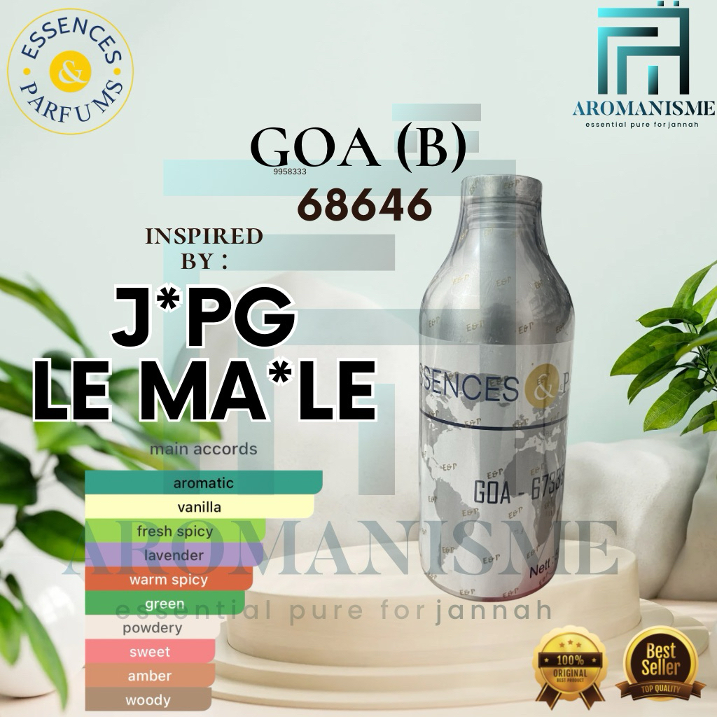 Bibit Parfum Searah Le Male J*PG By Essences Goa B Repack 50ml / 100ml