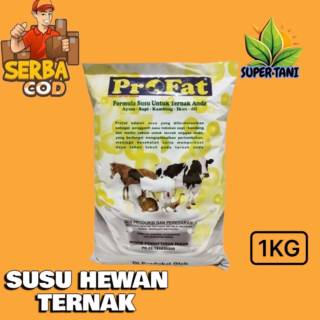 PROFAT SUSU TERNAK KAMBING 1KG - Susu Hewan Ternak untuk Sapi Kambing Ikan Ayam