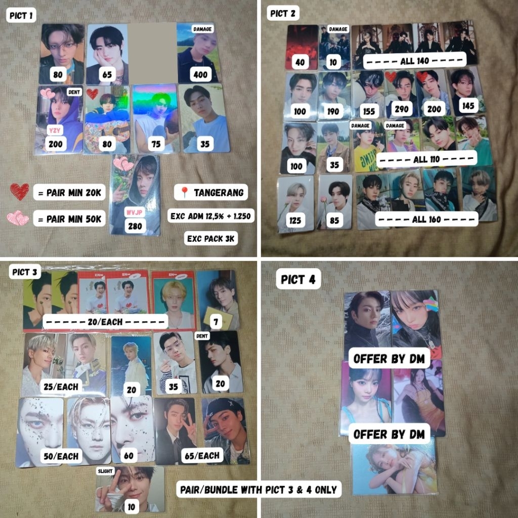 [PART 3] Enhypen photocard pc official manifesto season greeting 2022 tc trading card fate+ yizhiyu 