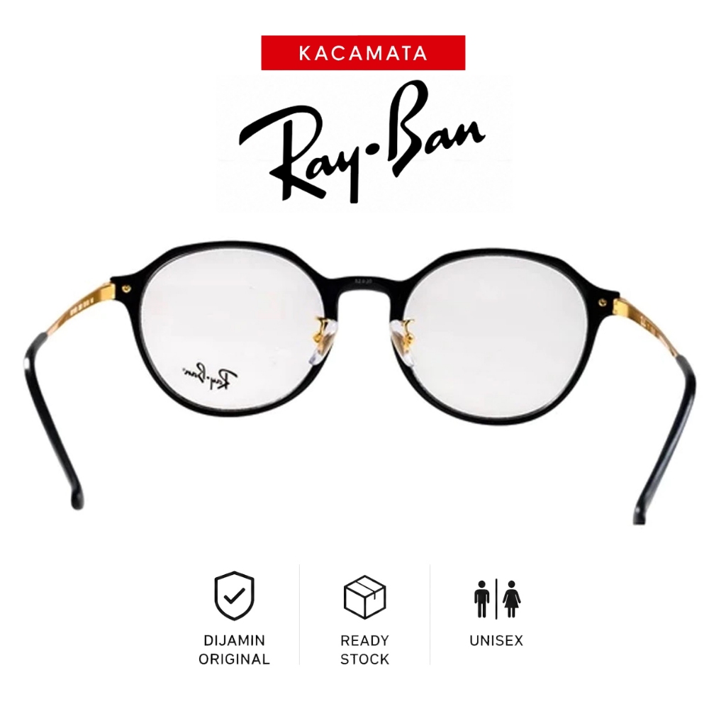 RAYBAN Frame Kacamata Plus Minus Pria Wanita Ori Unisex RB7187D-C2000-52
