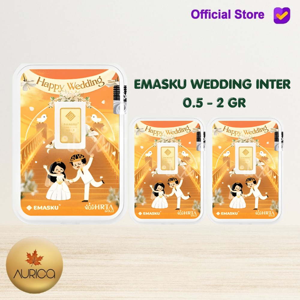Logam Mulia Emasku Happy Wedding 0.5 - 2 Gram