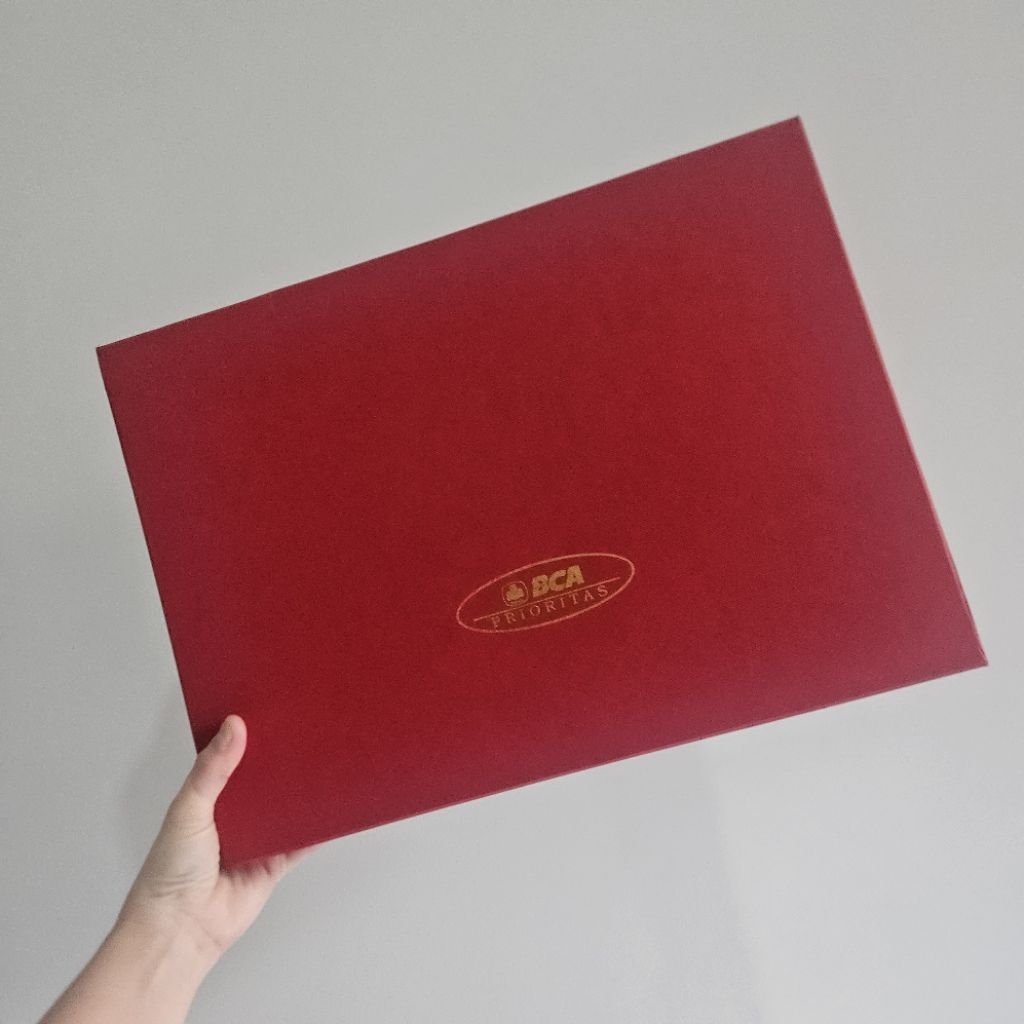 box hampers BCA Prioritas Merah (Bahan Cardbox Tebal)