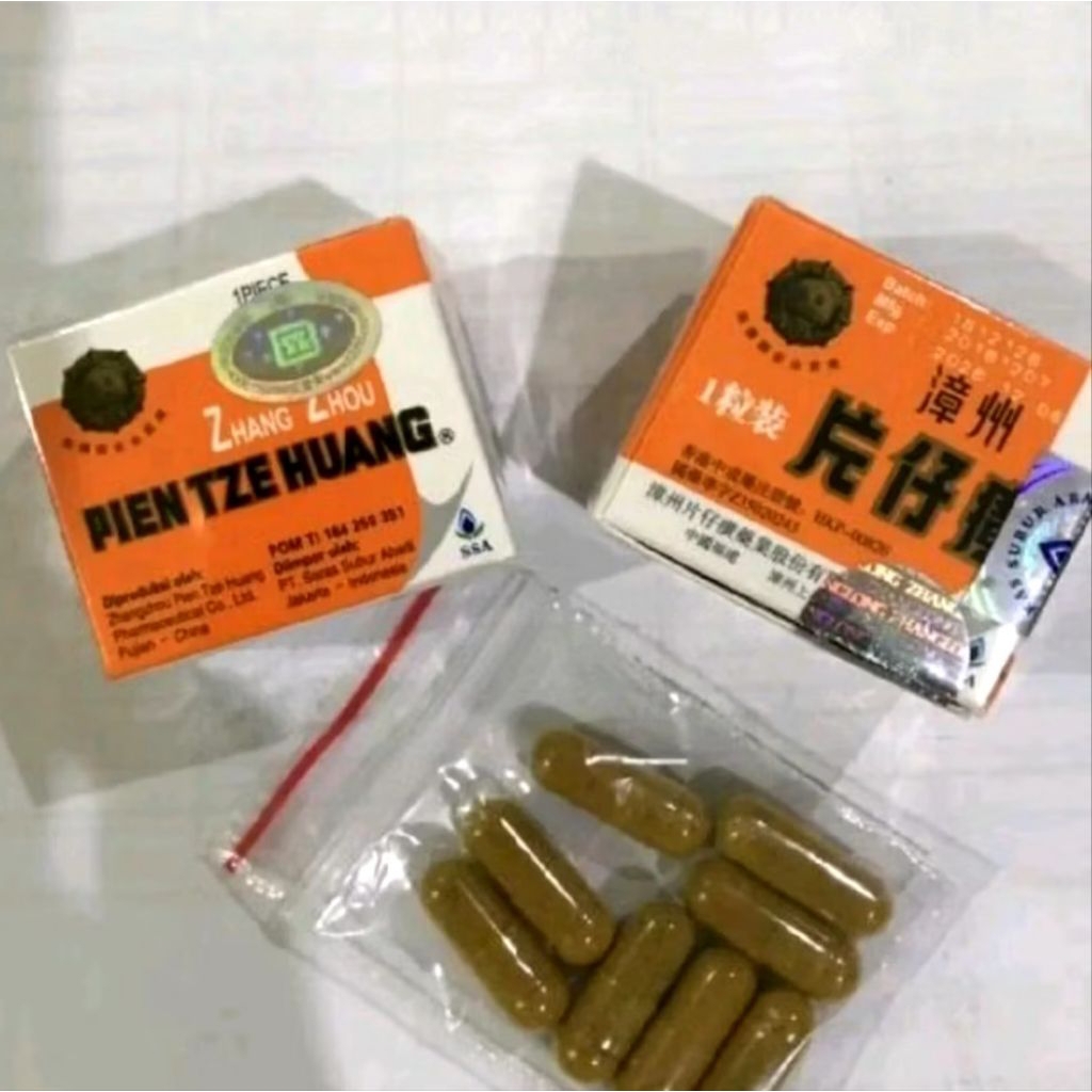 Pien Tze Huang Zhanghou Asli Original Obat Cina Ampuh Cara Cepat untuk Penyembuhan Luka Dalam Pasca 