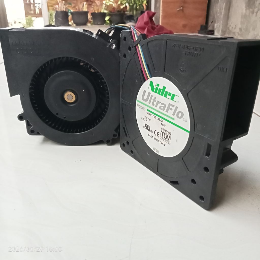 KIPAS BLOWER KEONG 12V DC 3.63A MEREK NIDEC 12CM