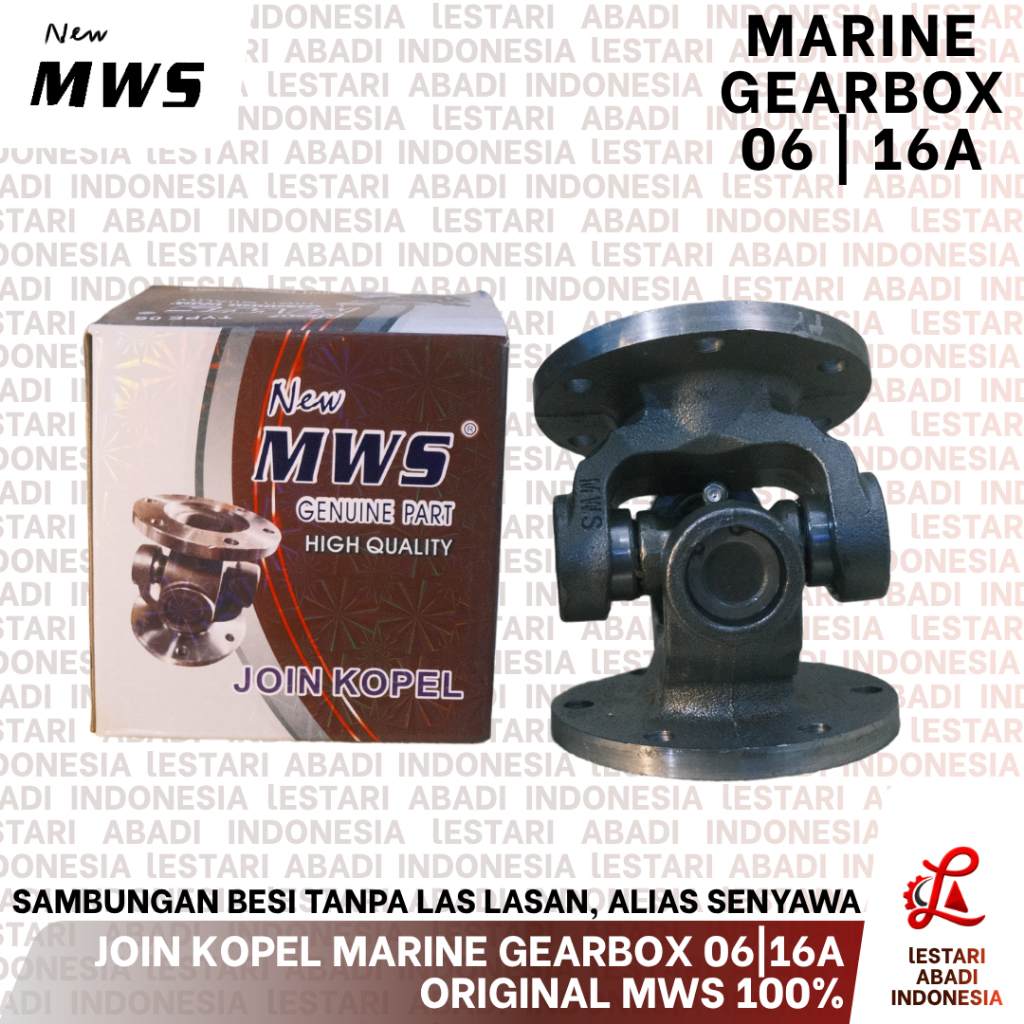 JOIN KOPEL MWS SENYAWA MARINE GEARBOX 06 16A SILANG EMPAT AMPAT KAPAL PERAHU COUPLING SHAFT CROSS JO