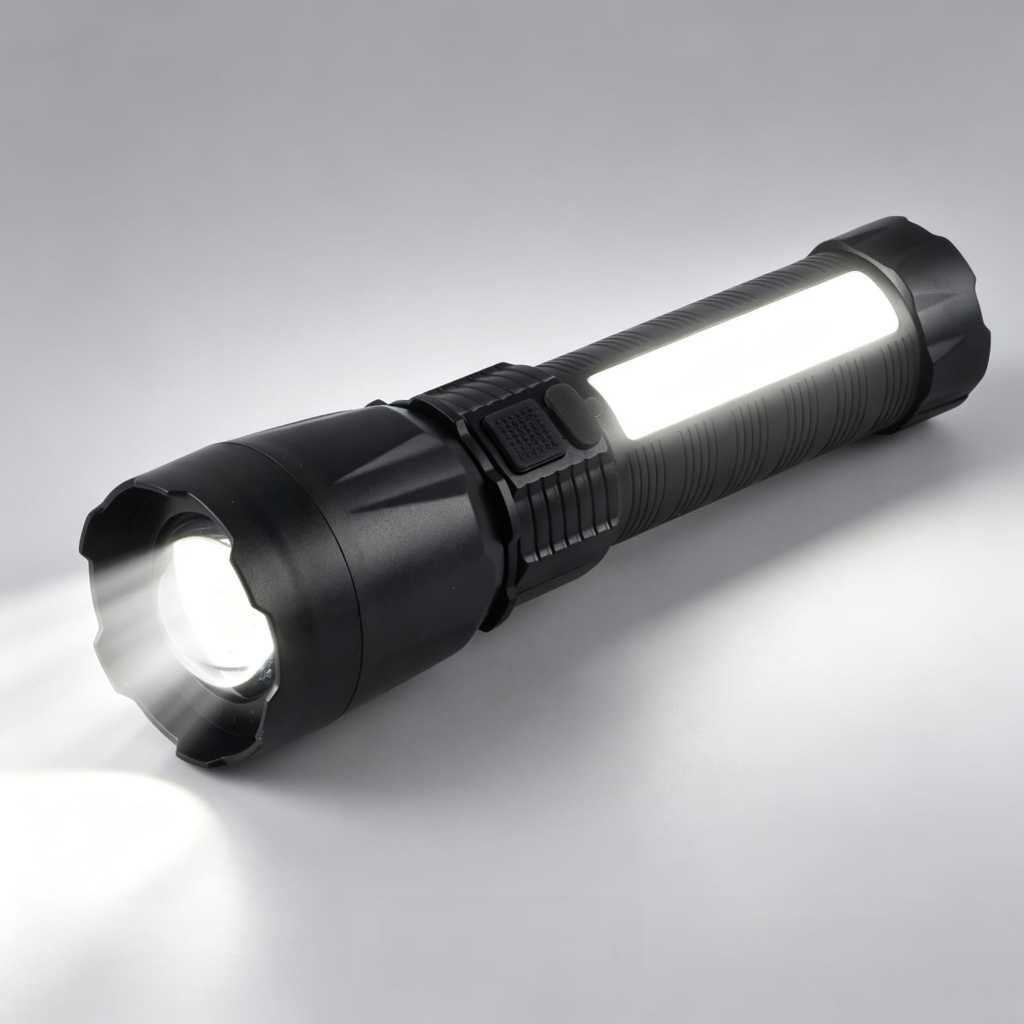 Senter  Led Super Terang / Senter Led Police Recharge / Senter Cas