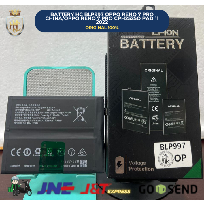 BATERAI BLP997 Oppo Reno 7 Pro China/Oppo Reno 7 Pro CPH2525