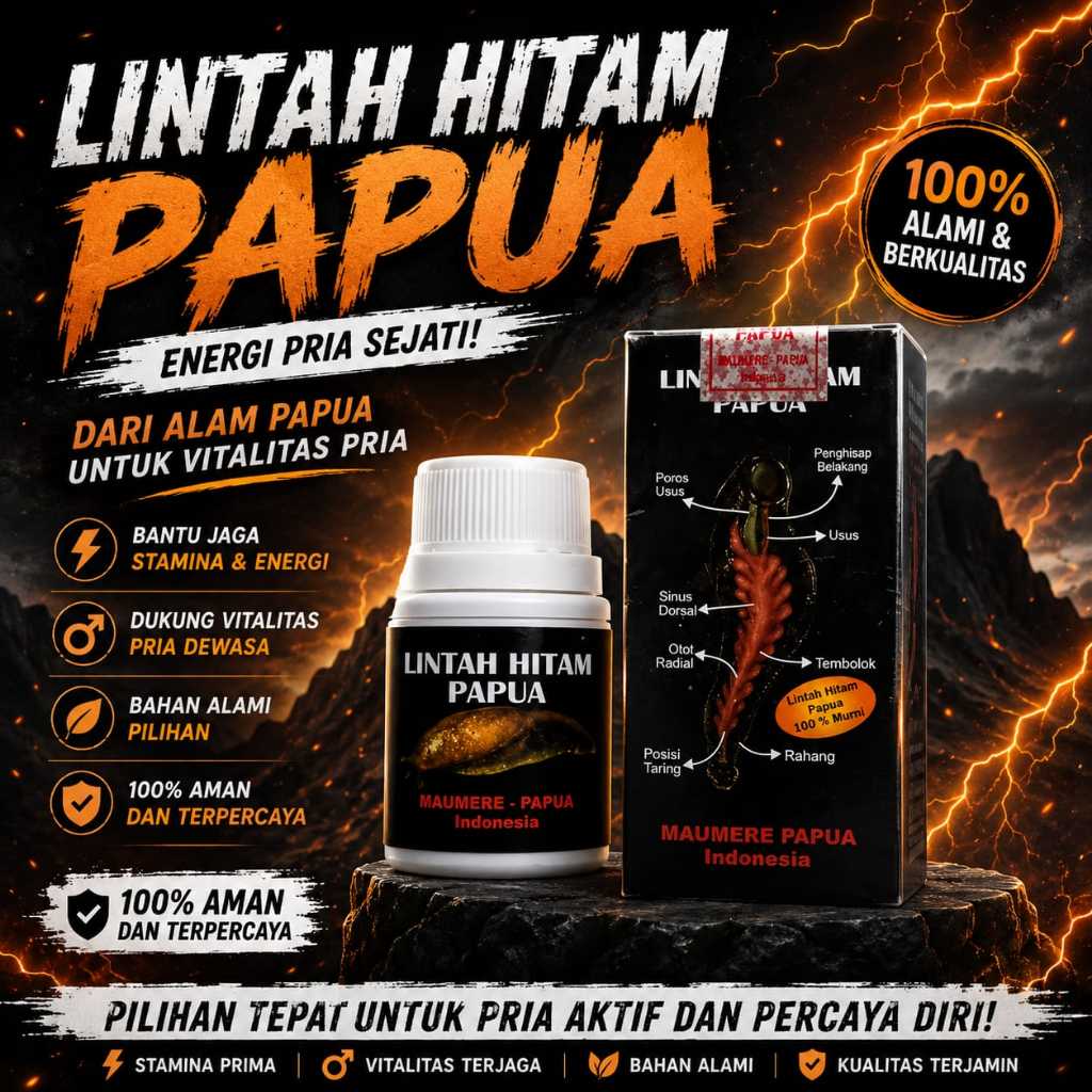 Minyak Lintah Hitam papua 100% asli original