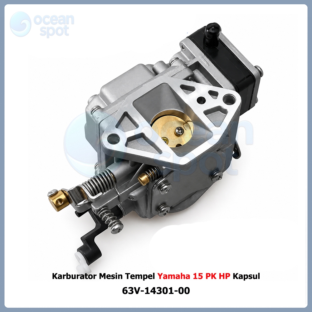 Karburator Mesin Tempel Yamaha 15 PK HP Kapsul 63V-14301-00 (Cocok ke Hangkai & Parsun) ( ocean spot