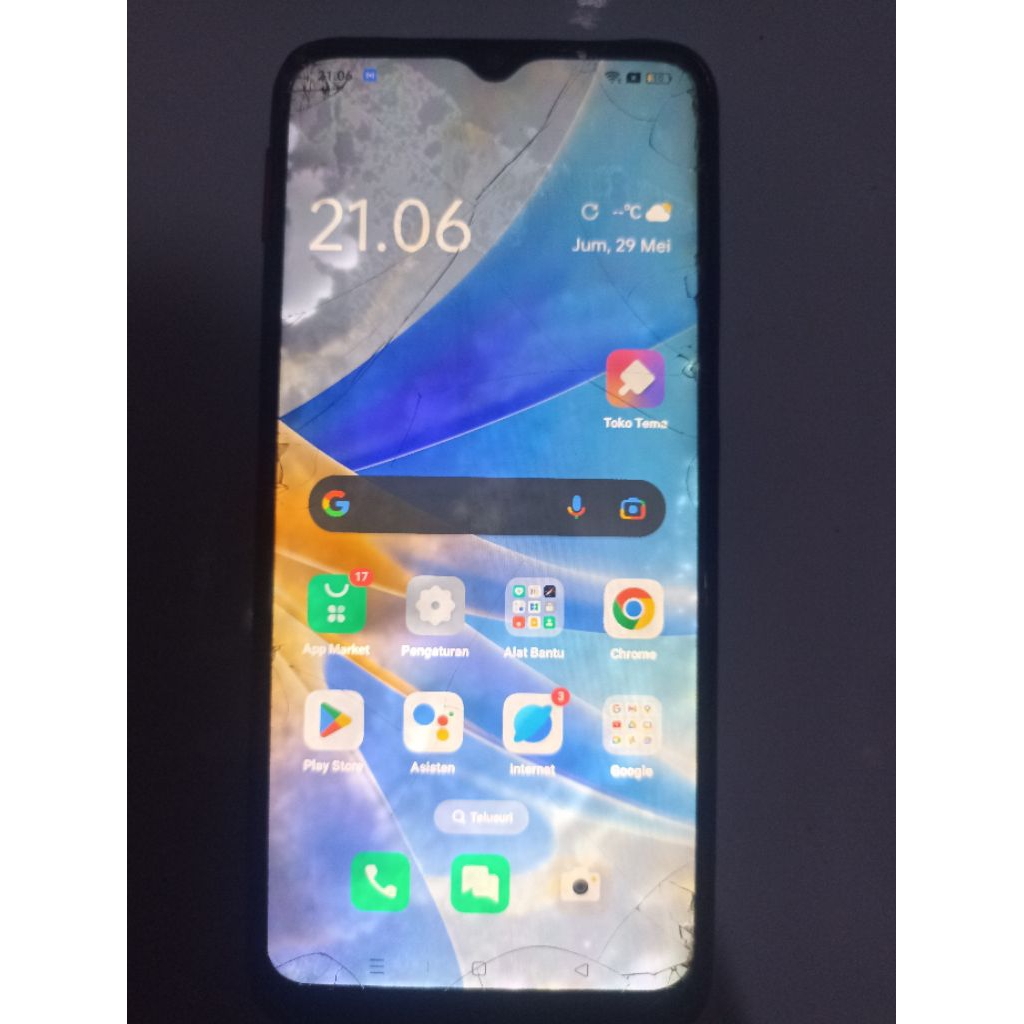 oppo a17k sekend minus