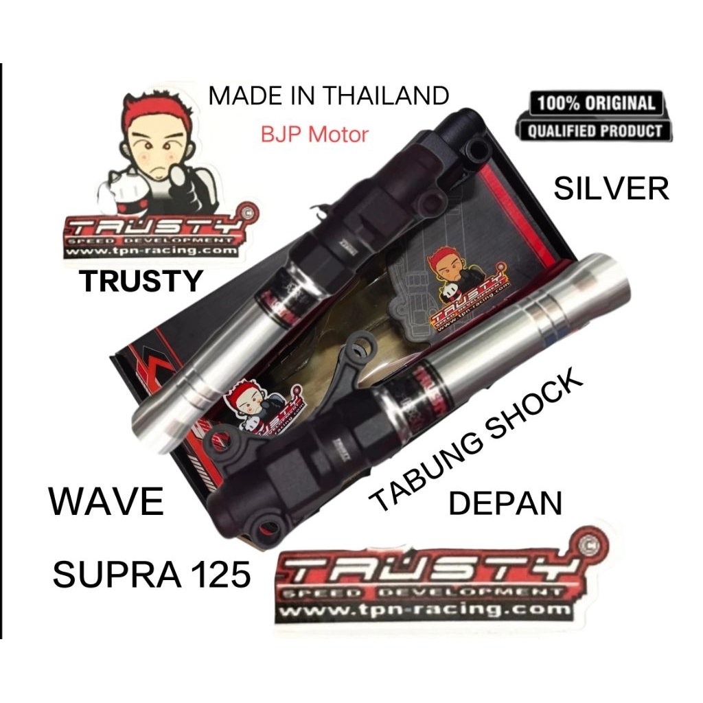 Trusty Tabung Shock Depan Kharisma Wave Supra 125 - Pilihan Warna Tabung, Stylish, Kuat, Presisi, Pn
