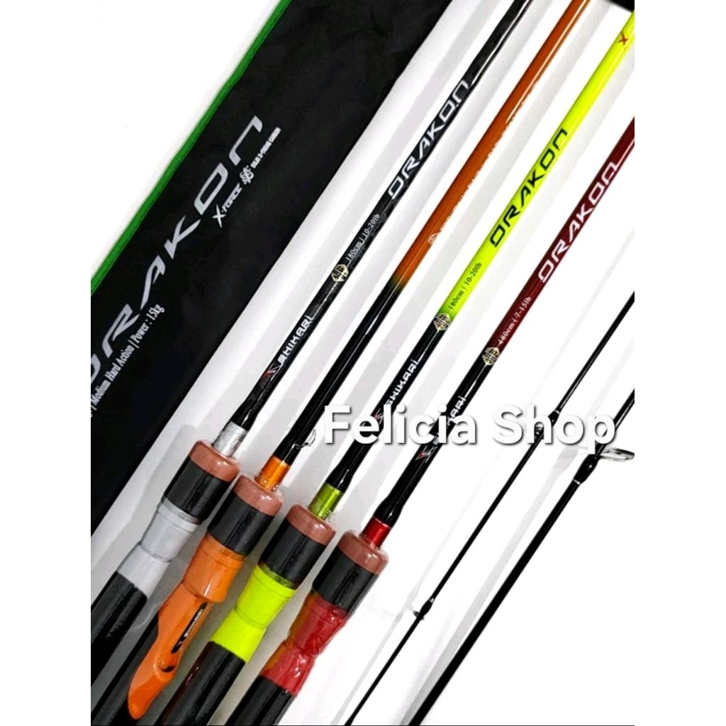JORAN SHIKARI DRACON 180 8-17 LB SOLID CARBON JORAN SPINNING TERBARU