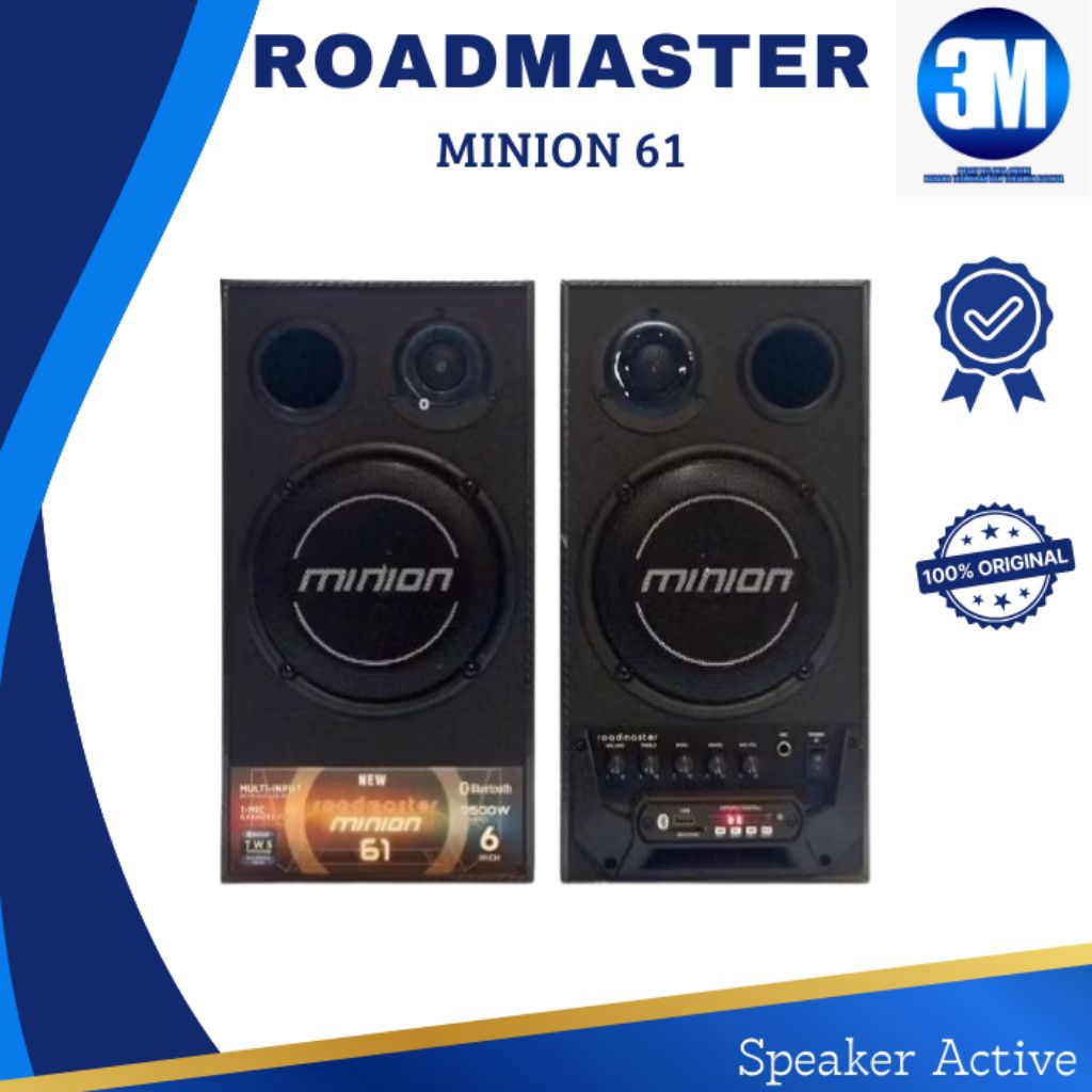 SPEAKER ACTIVE ROADMASTER MINION 61 DAN 16 BT | SPEAKER AKTIF MINION 61 | SPEAKER 6 INCH | SPEAKER B