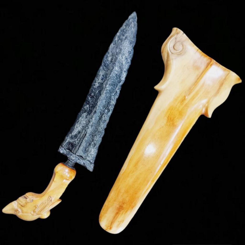 Keris Bethok Jalak Budho Jumbo Tindih Original TUS Tangguh Singosari