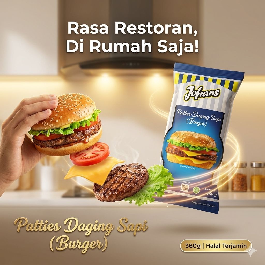 JOFRANS PATTIES DAGING SAPI BURGER 360