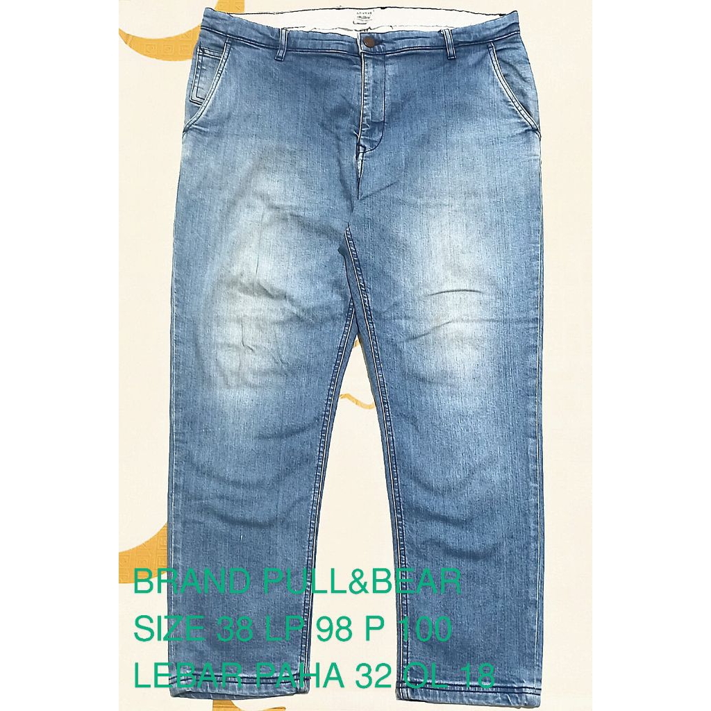 Celana Branded Pria Jumbo Size 32 ke Atas | Jeans, Chinos, Kargo Second Premium