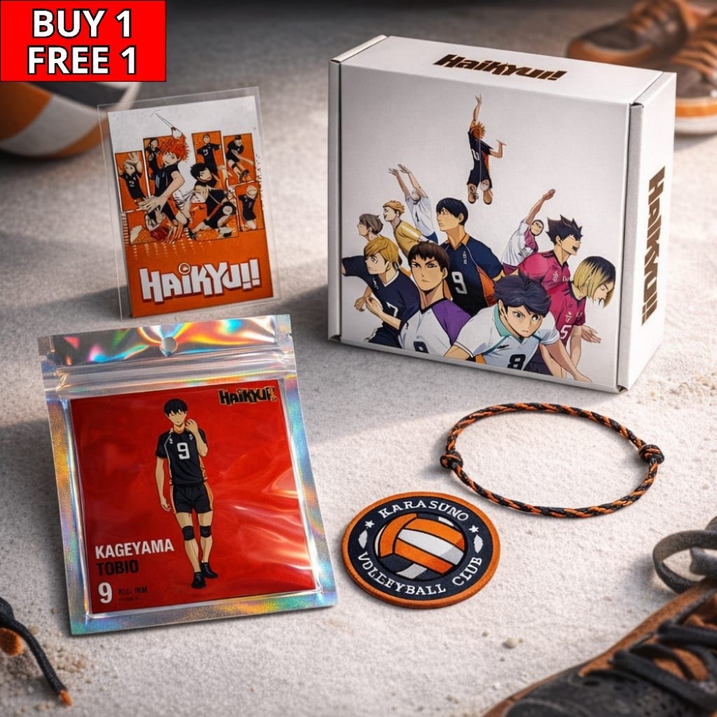 B1G1 Bracelet Anime Haikyuu Tali Anyam Handmade Water Reppelent Adjustable Unisex | Gelang Anyam | G