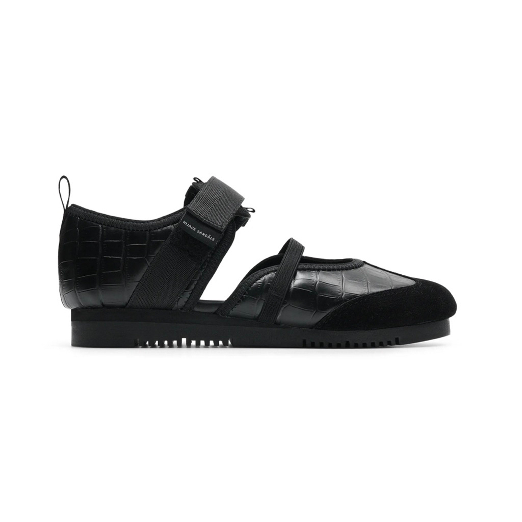 (JASTIP) HIJCK SANDALS X AYLA DIMITRI CROCO NOIR