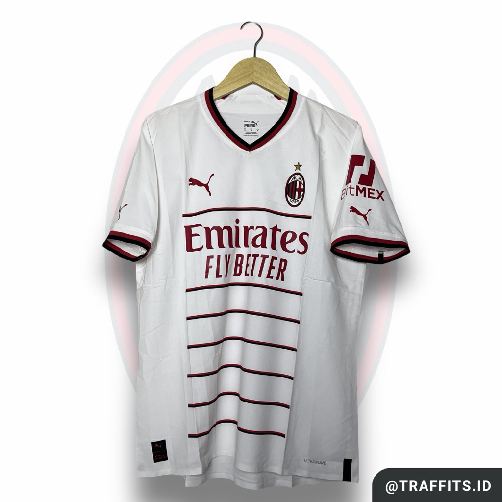 Jersey AC Milan Away 22/23 Player Issue Sample Original Size M
