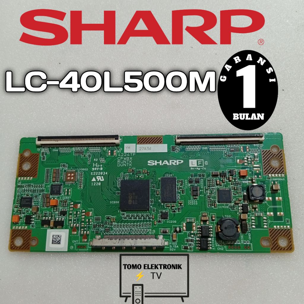 tcon tikon tv sharp LC40L500M mesin tv sharp 40 inch