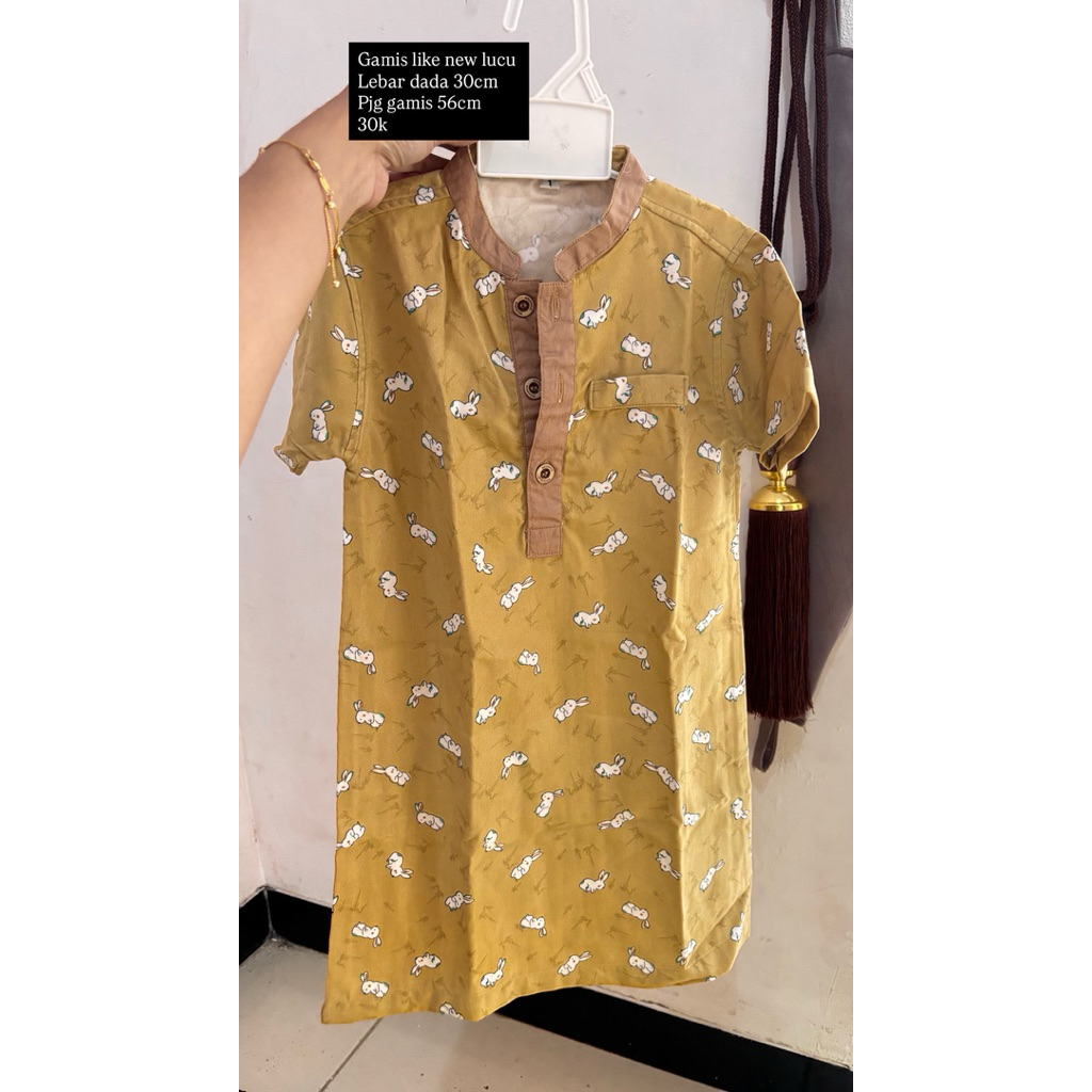 preloved gamis anak laki-laki/preloved jubah putih anak laki-laki