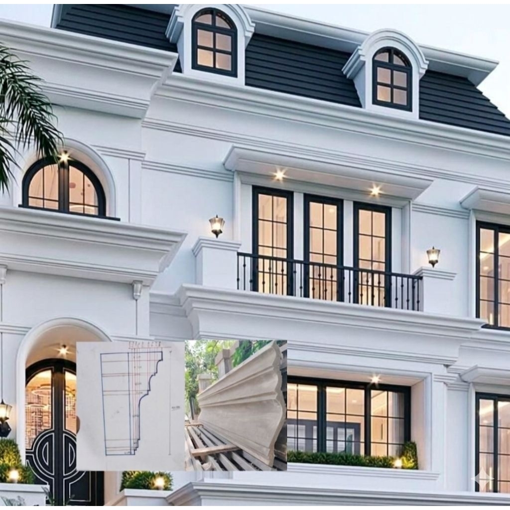 DESTI FORMA - Lisplang profil beton | Lis beton tempel lis profil beton | Lisplang beton Atap Rumah 
