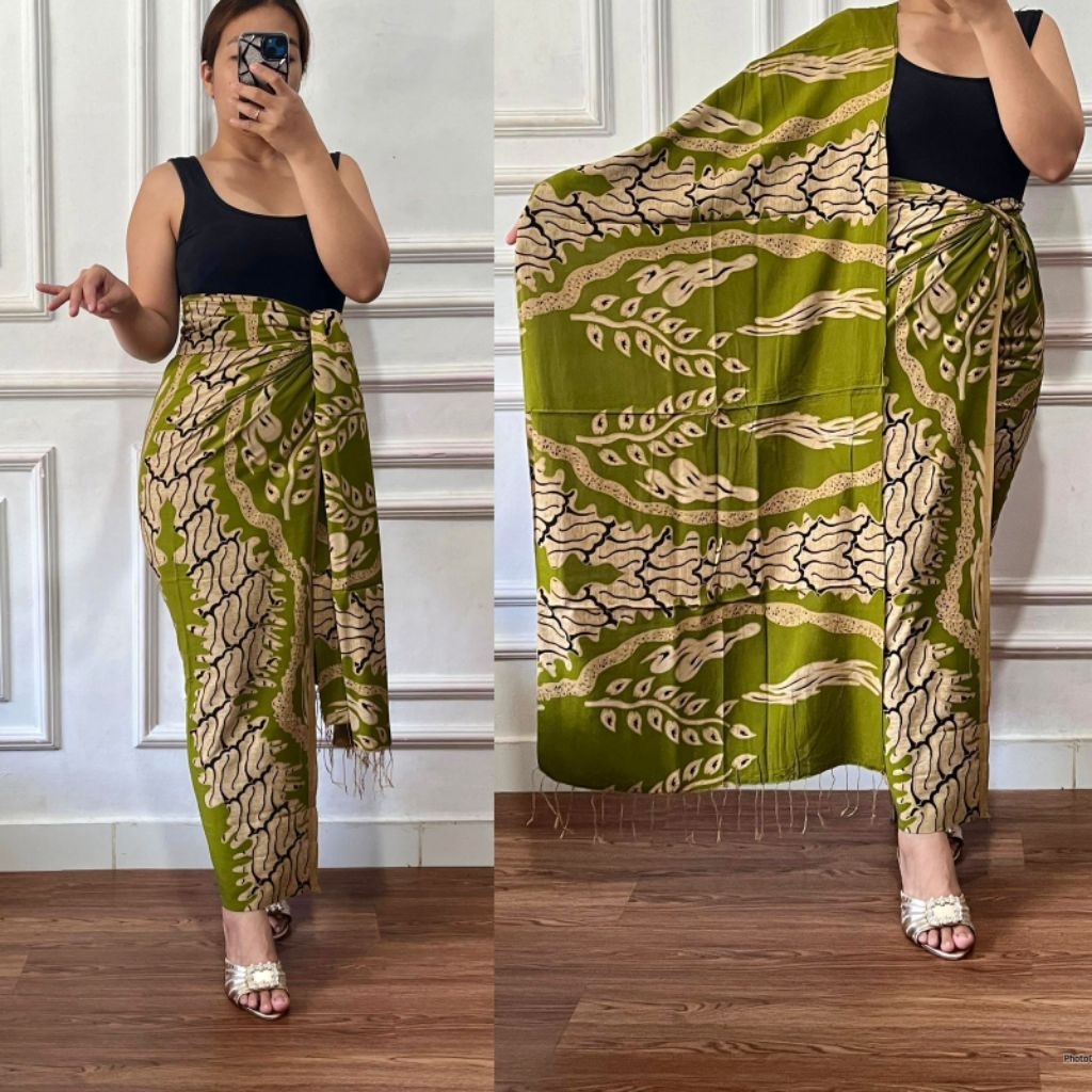 KAIN BATIK SUTRA PARIS SET SELENDANG TERMURAH TERLARIS / BATIK INDONESIA / Kamen Sutra paris