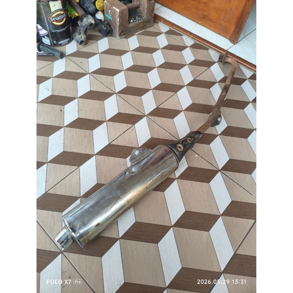 slencer knalpot kenalpot standar ori revo 110 old lama original ori second