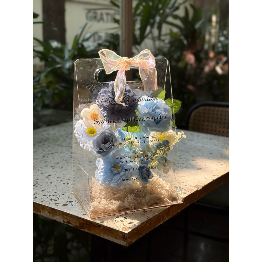 Acrylic flower bag